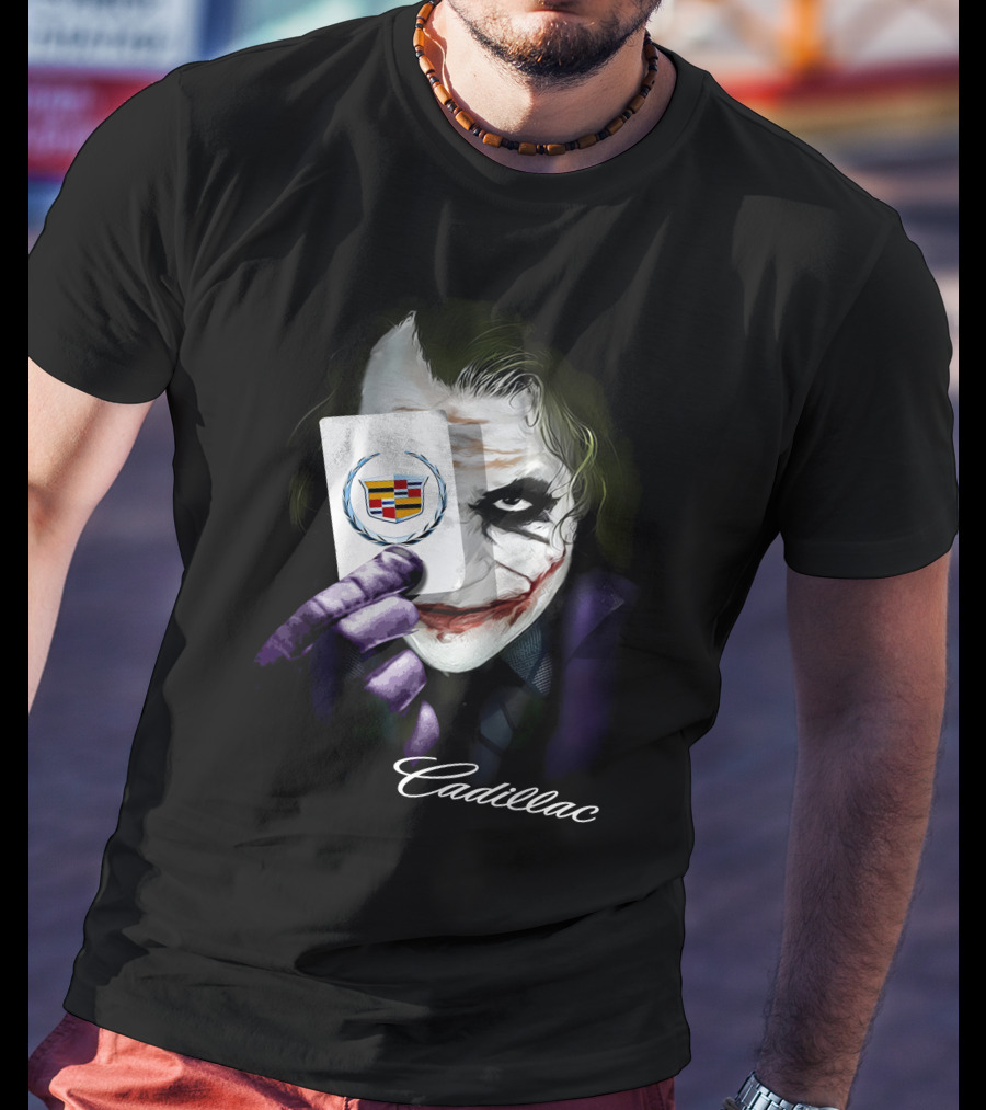 Cadillac Joker Playing Card T-Shirt