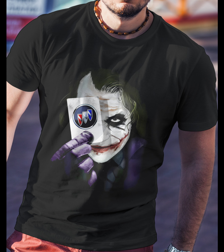 Joker Holding Buick Logo Card T-Shirt