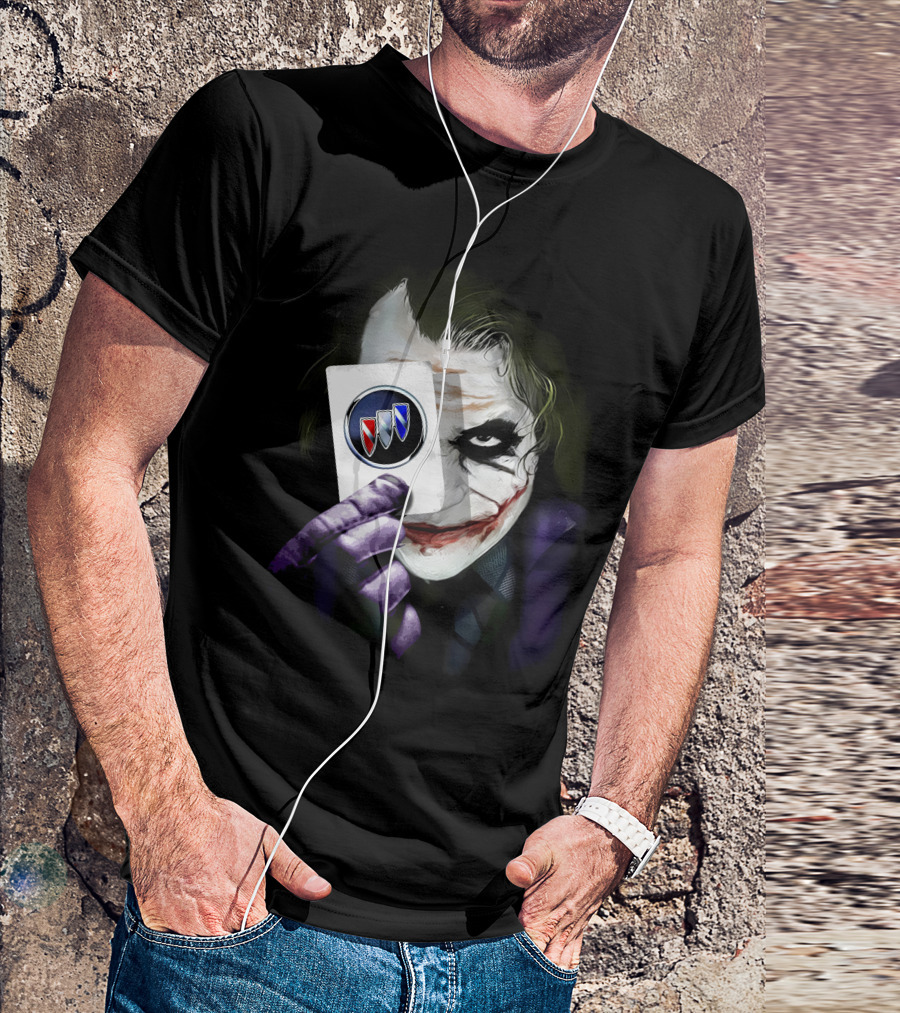 Joker Holding Buick Logo Card T-Shirt