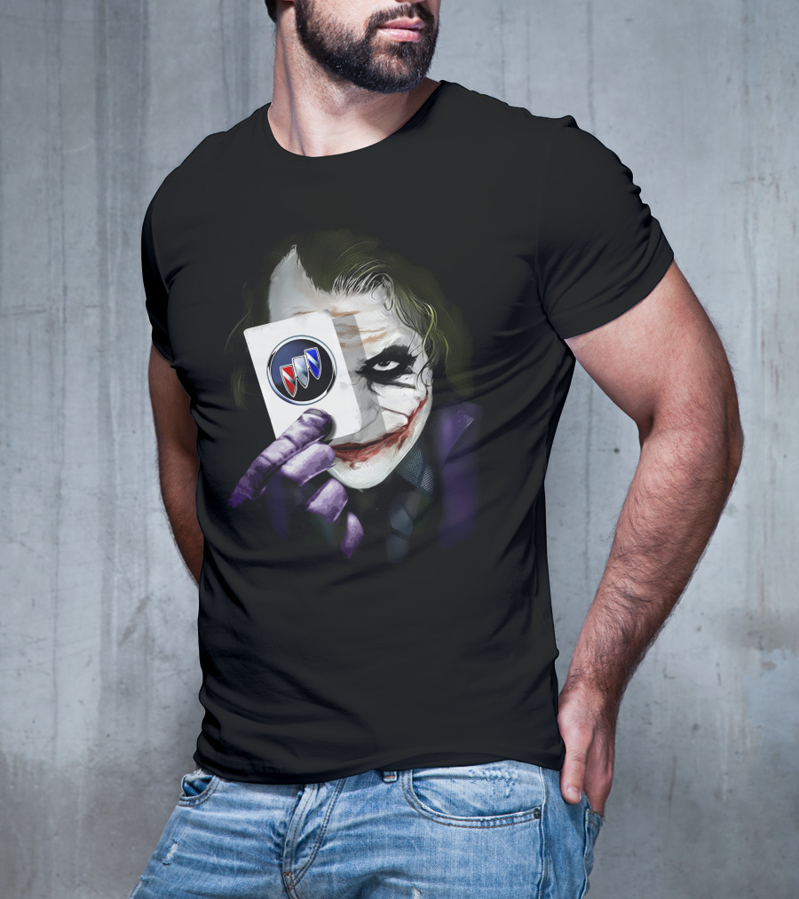 Joker Holding Buick Logo Card T-Shirt