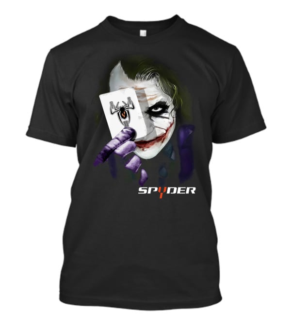 Spyder Joker Playing Card Dark Theme T-Shirt
