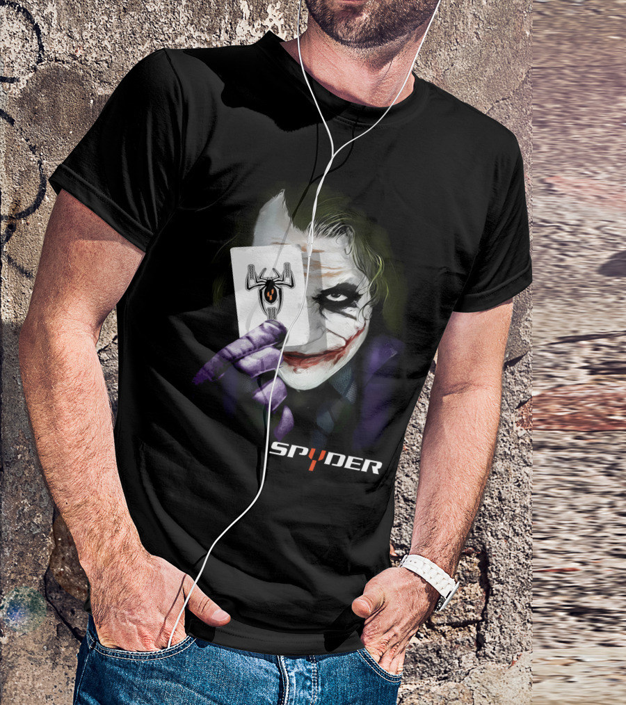Spyder Joker Playing Card Dark Theme T-Shirt