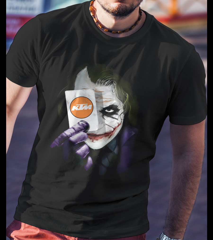 Ktm Joker Playing Card Face Paint T-Shirt