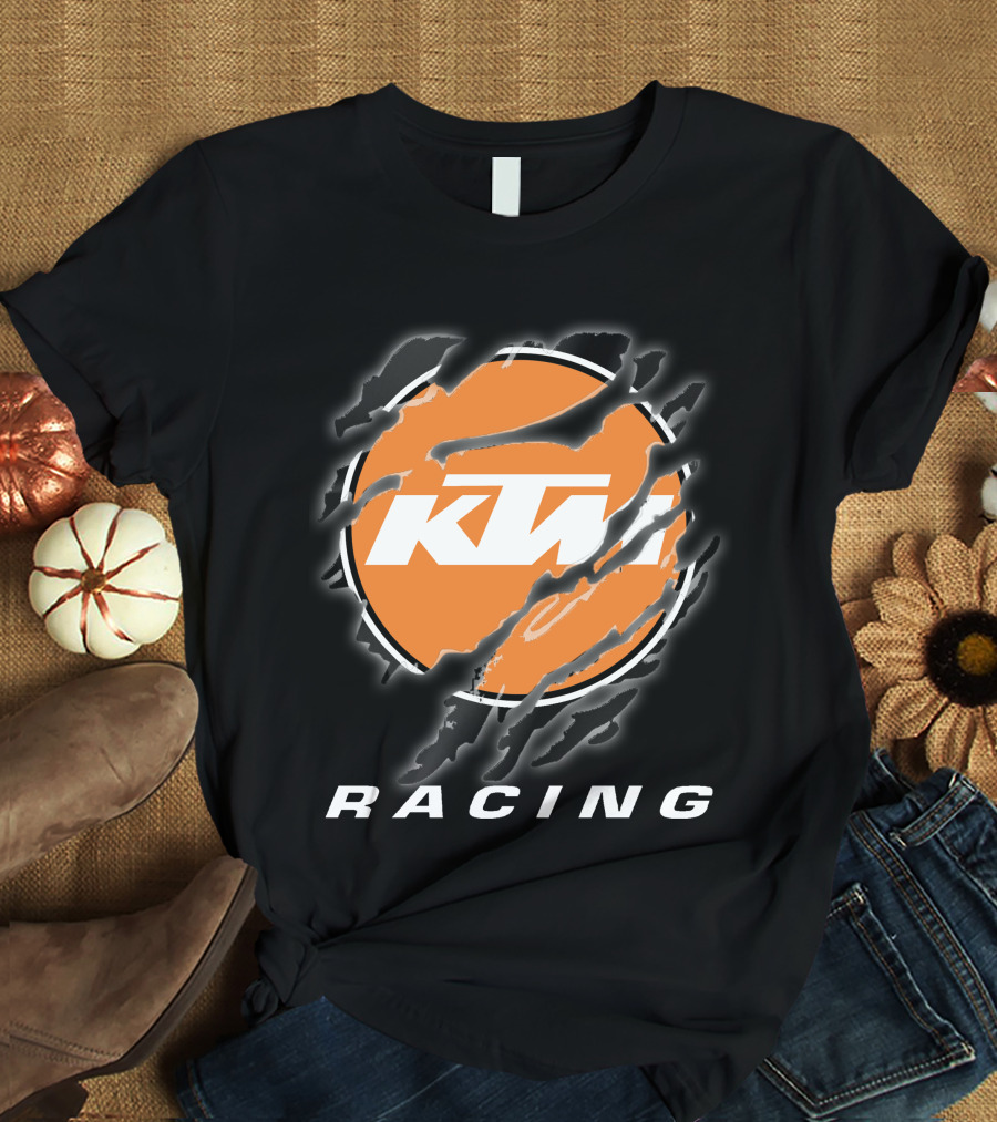Ktm Racing 05 Shredded Orange T-Shirt