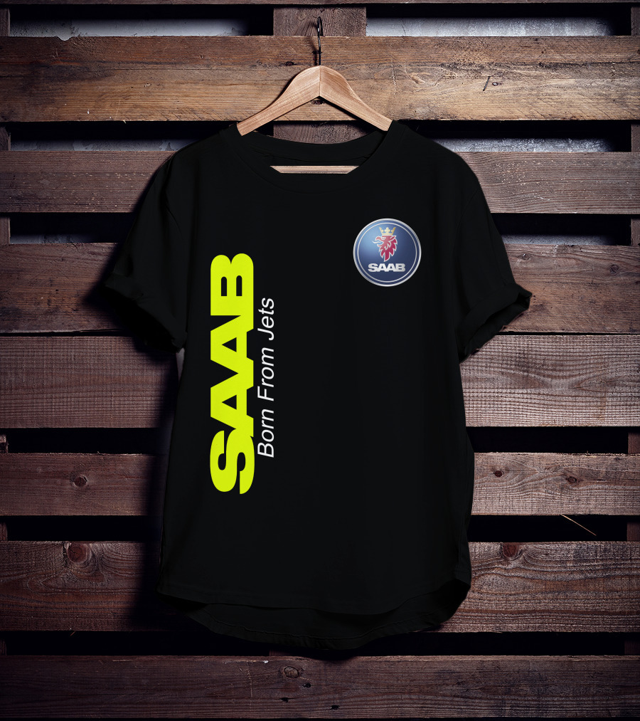 Saab Born From Jets Logo T-Shirt