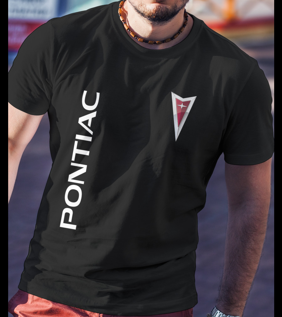 Pontiac Vintage Logo Vertical T-Shirt
