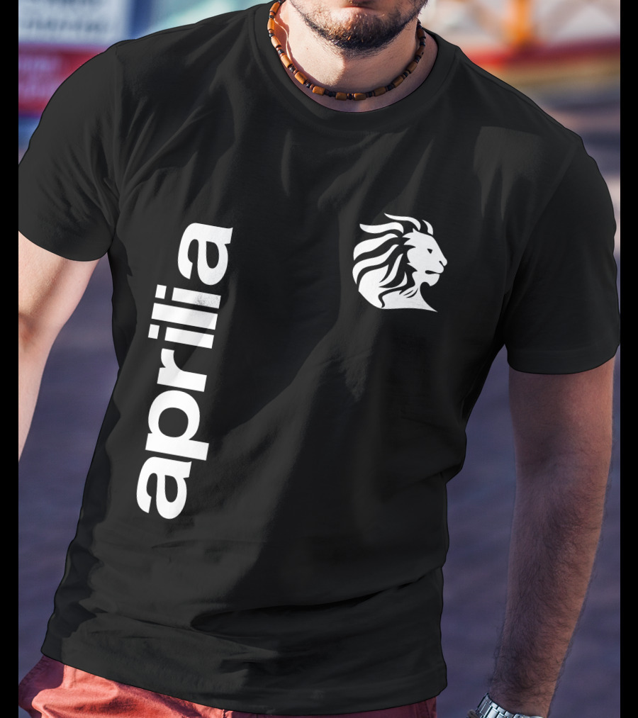 Aprilia 01 Lion Motif Vertical T-Shirt