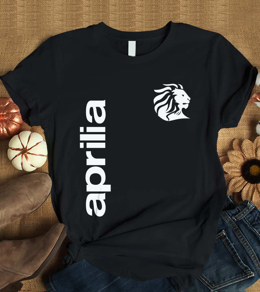 Aprilia 01 Lion Motif Vertical T-Shirt