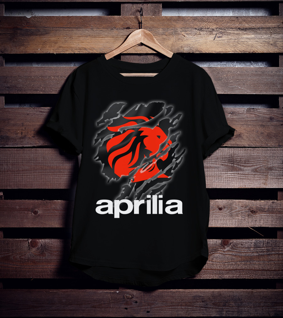 Aprilia Lion Claw Ripped T-Shirt