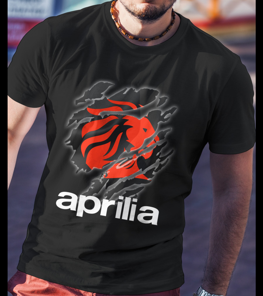 Aprilia Lion Claw Ripped T-Shirt