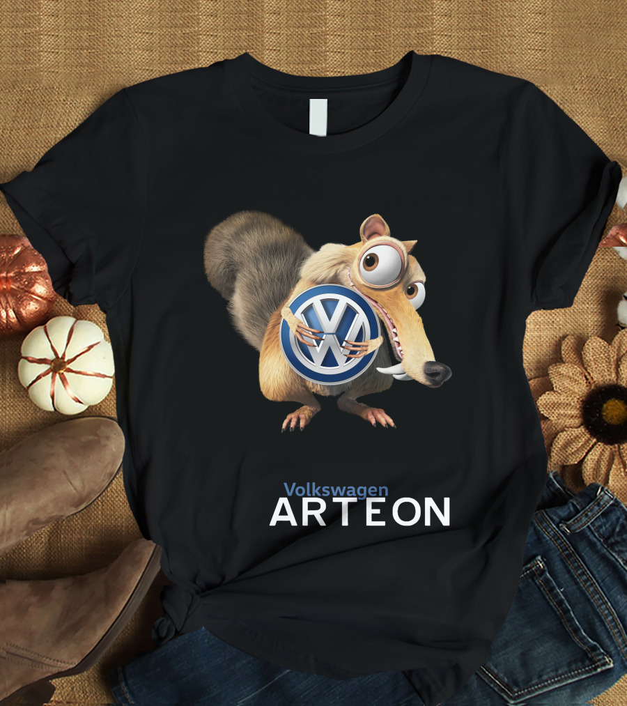 Volkswagen Arteon 02 Ice Age Scrat Holding Vw T-Shirt