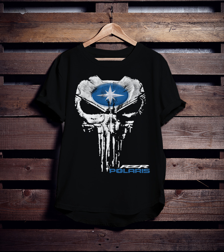 Rzr 06 Polaris Star Emblem Skull T-Shirt