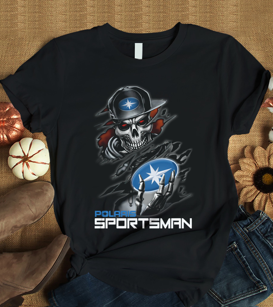 Polaris Sportsman Skull And Star T-Shirt