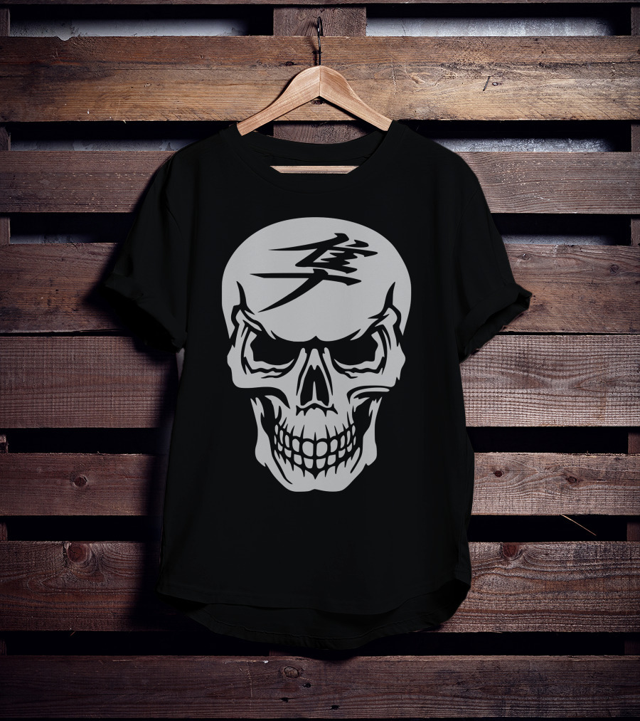 Hayabusa Skull Japanese Kanji Symbol T-Shirt
