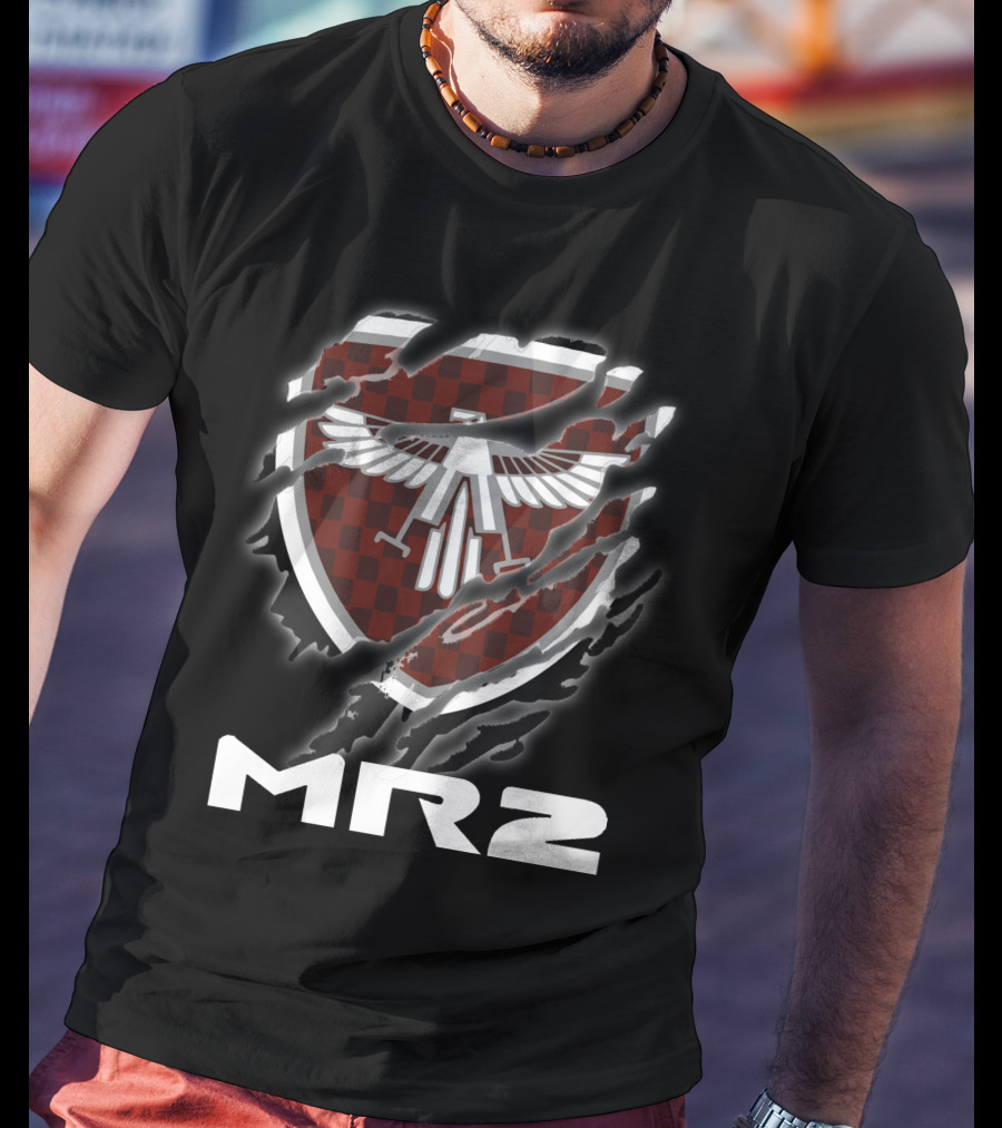 Toyota Mr2 Checker Shield Eagle Rip T-Shirt