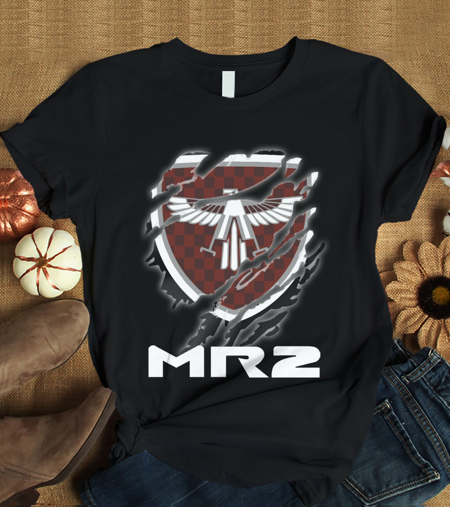 Toyota Mr2 Checker Shield Eagle Rip T-Shirt