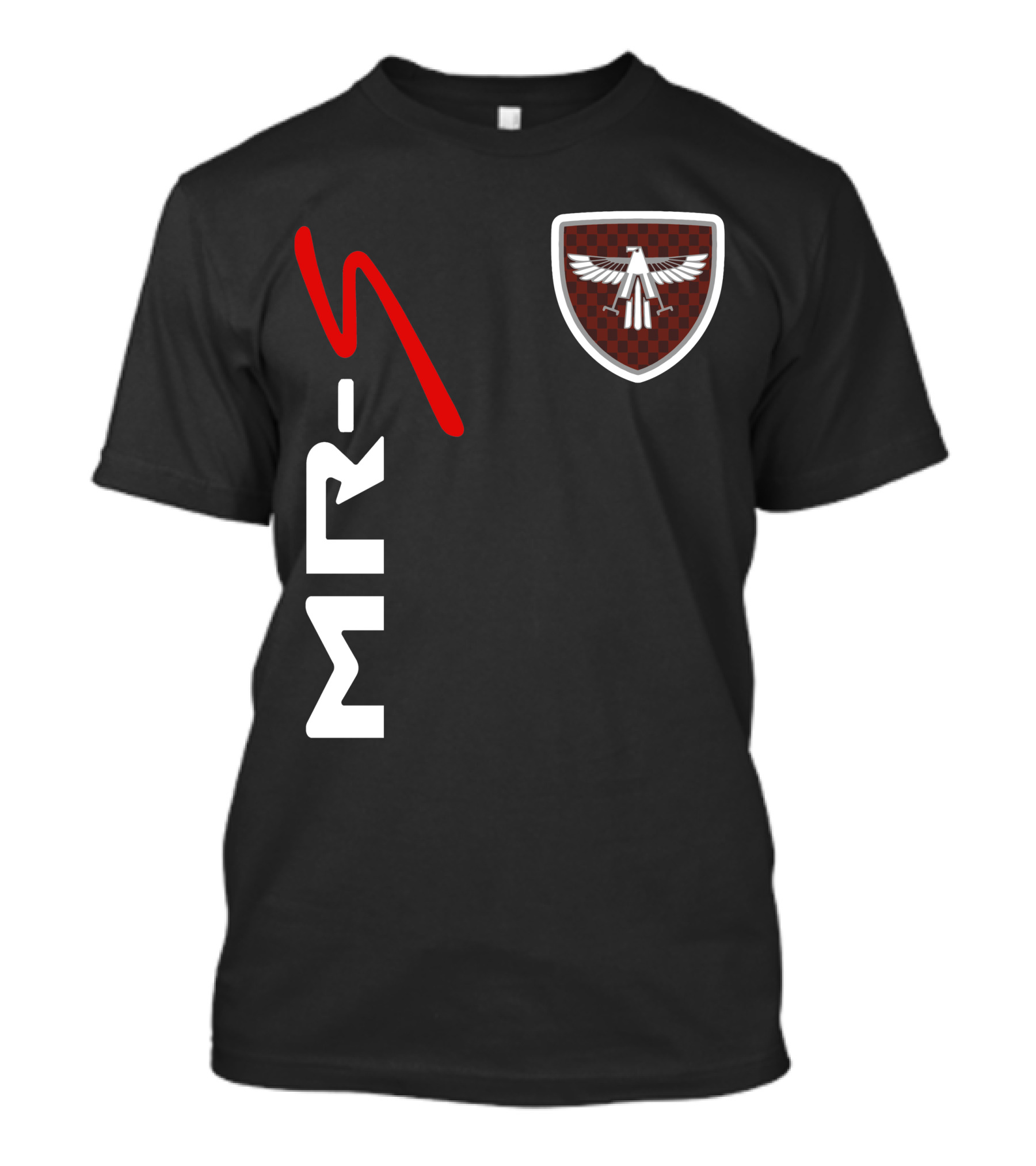 Mr-S Toyota Racing Logo With Red Stylized Text And Eagle Badge T-Shirt