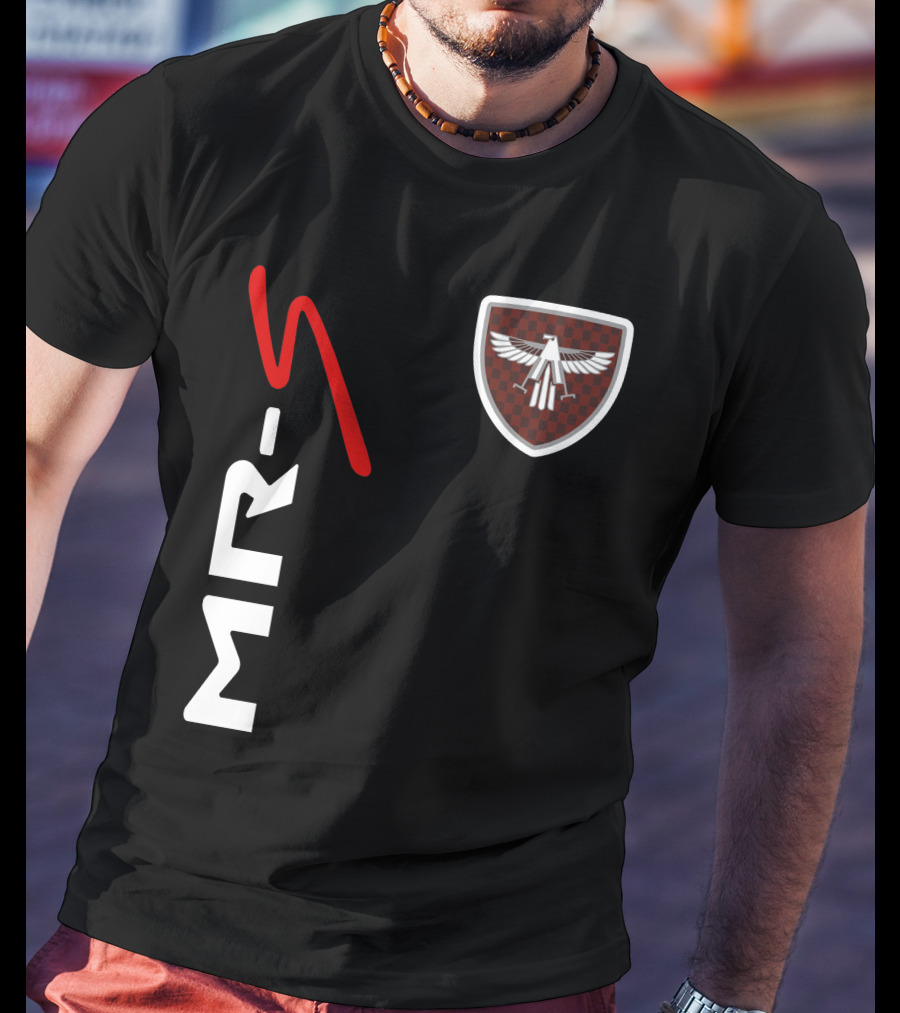 Mr-S Toyota Racing Logo With Red Stylized Text And Eagle Badge T-Shirt
