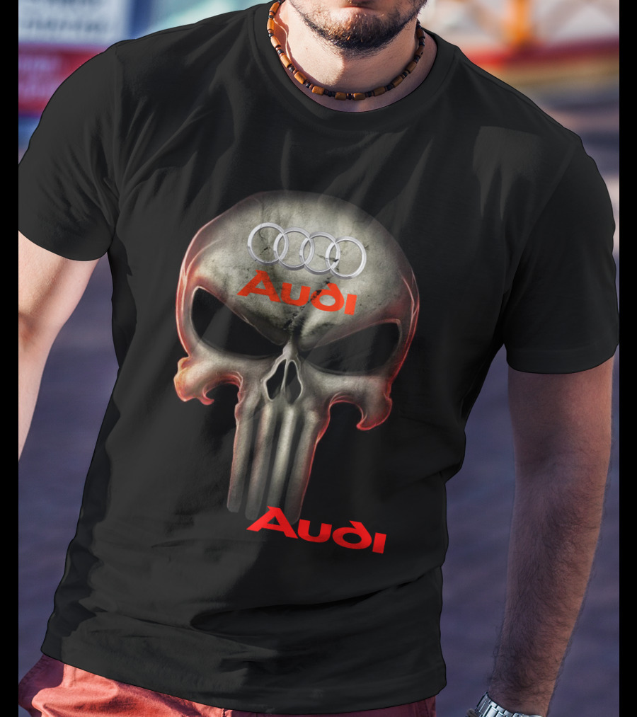 Audi Skull 08 Rings T-Shirt