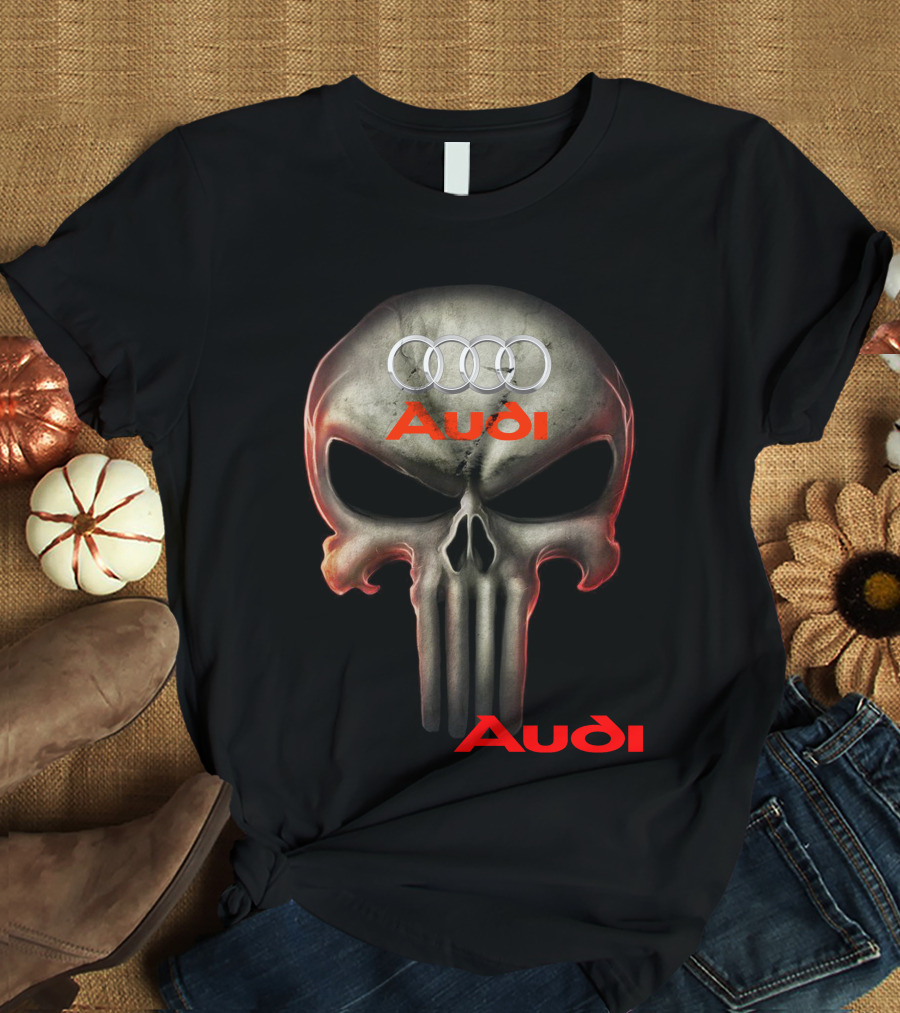 Audi Skull 08 Rings T-Shirt