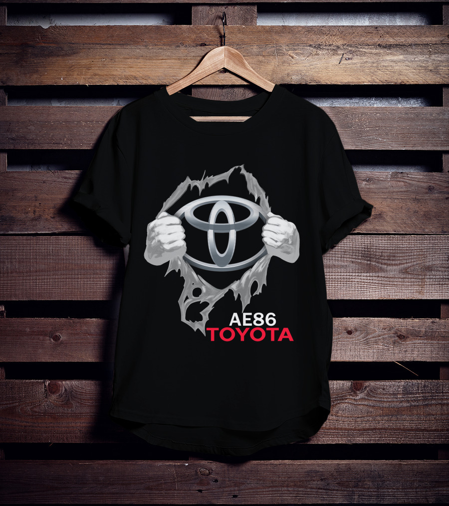 Ae86 Toyota Logo Ripped T-Shirt