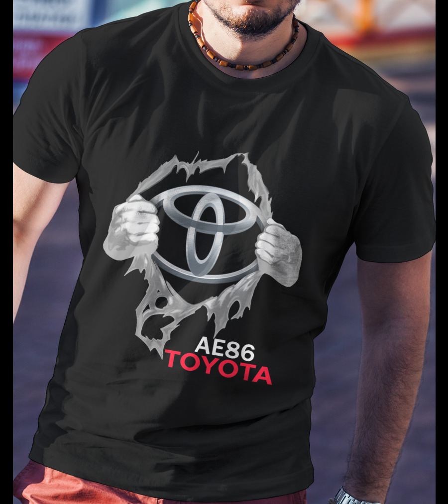Ae86 Toyota Logo Ripped T-Shirt