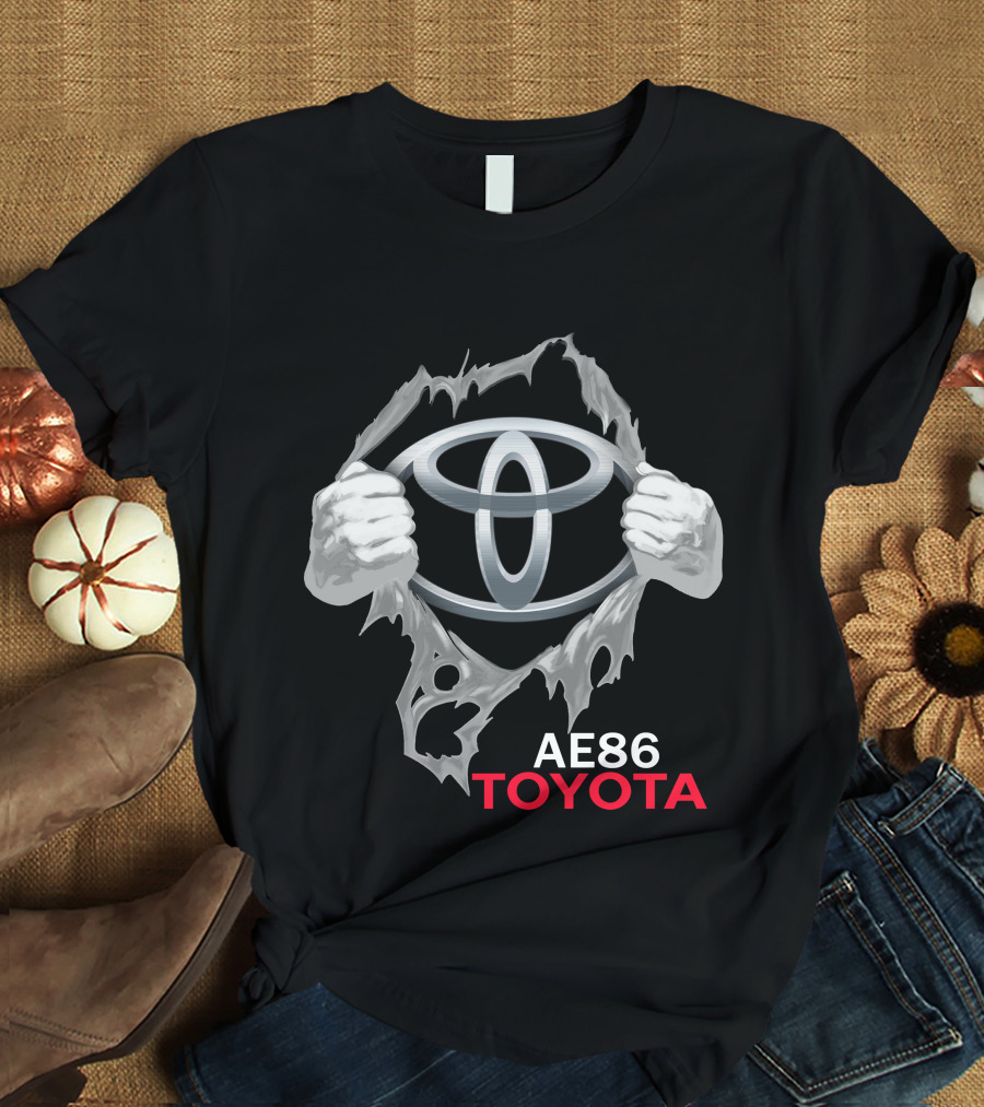Ae86 Toyota Logo Ripped T-Shirt