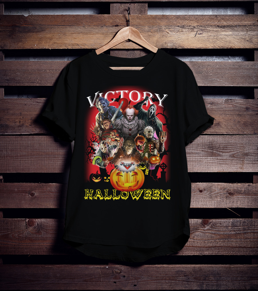 Victory Halloween Horror Movie Icons T-Shirt