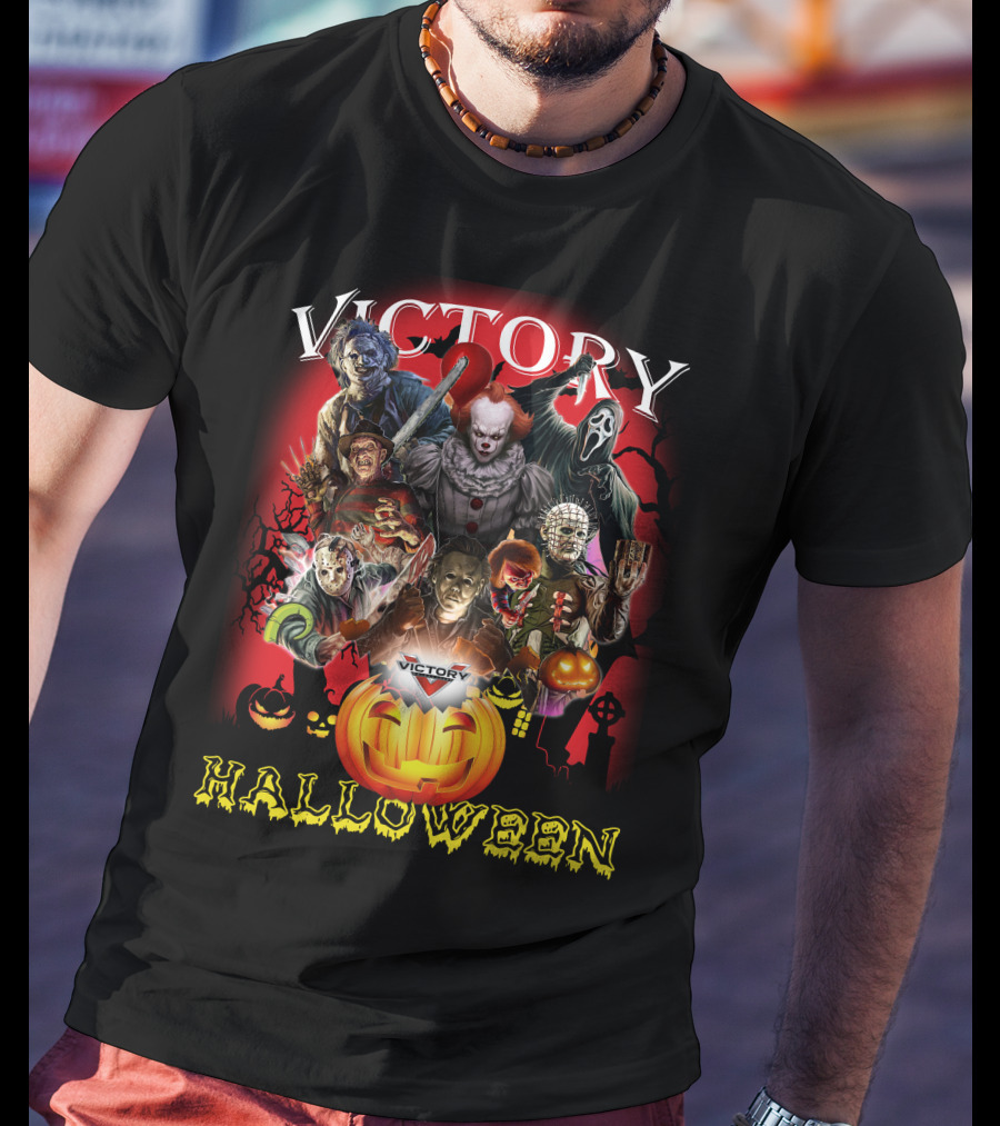 Victory Halloween Horror Movie Icons T-Shirt