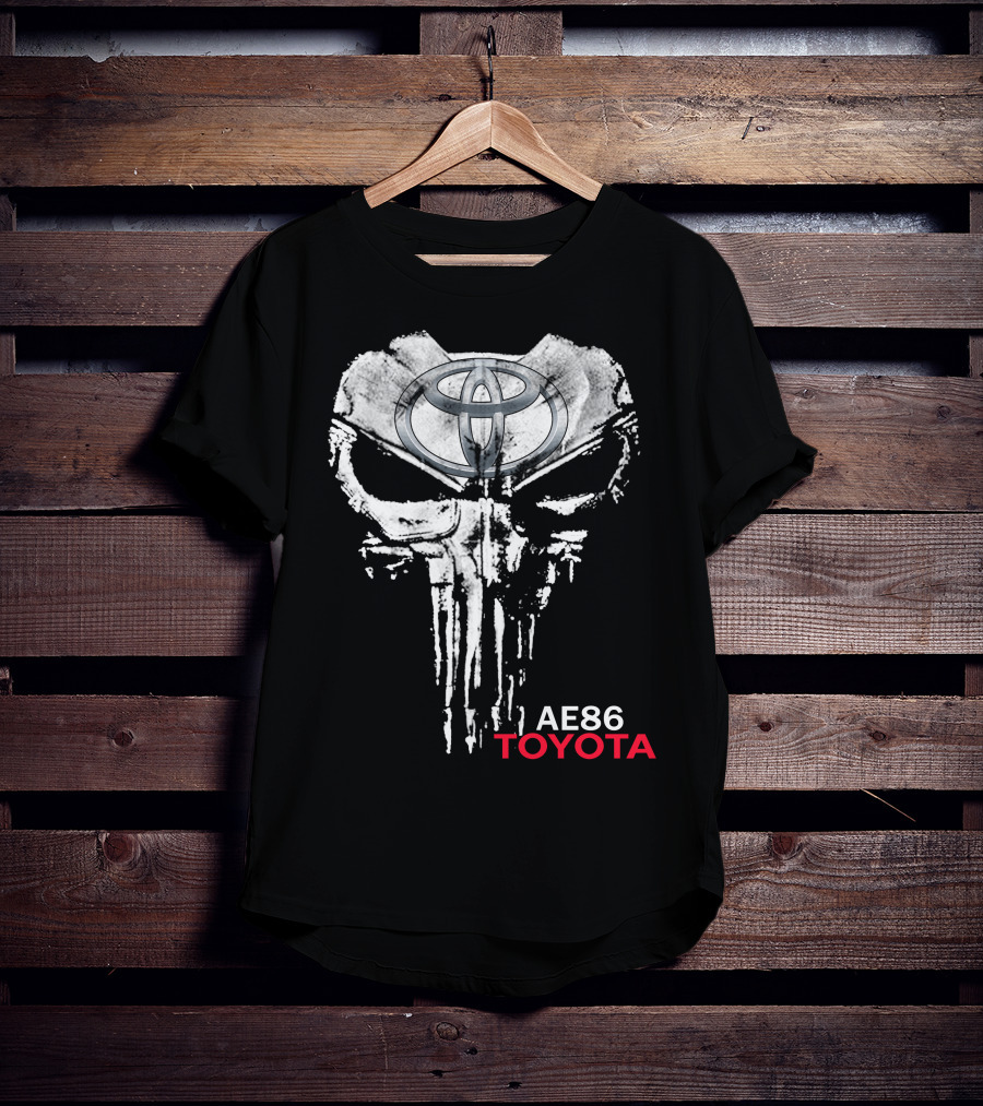 Ae86 Toyota Punisher Skull T-Shirt