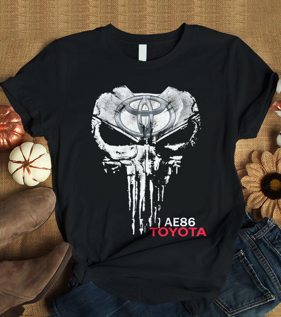 Ae86 Toyota Punisher Skull T-Shirt