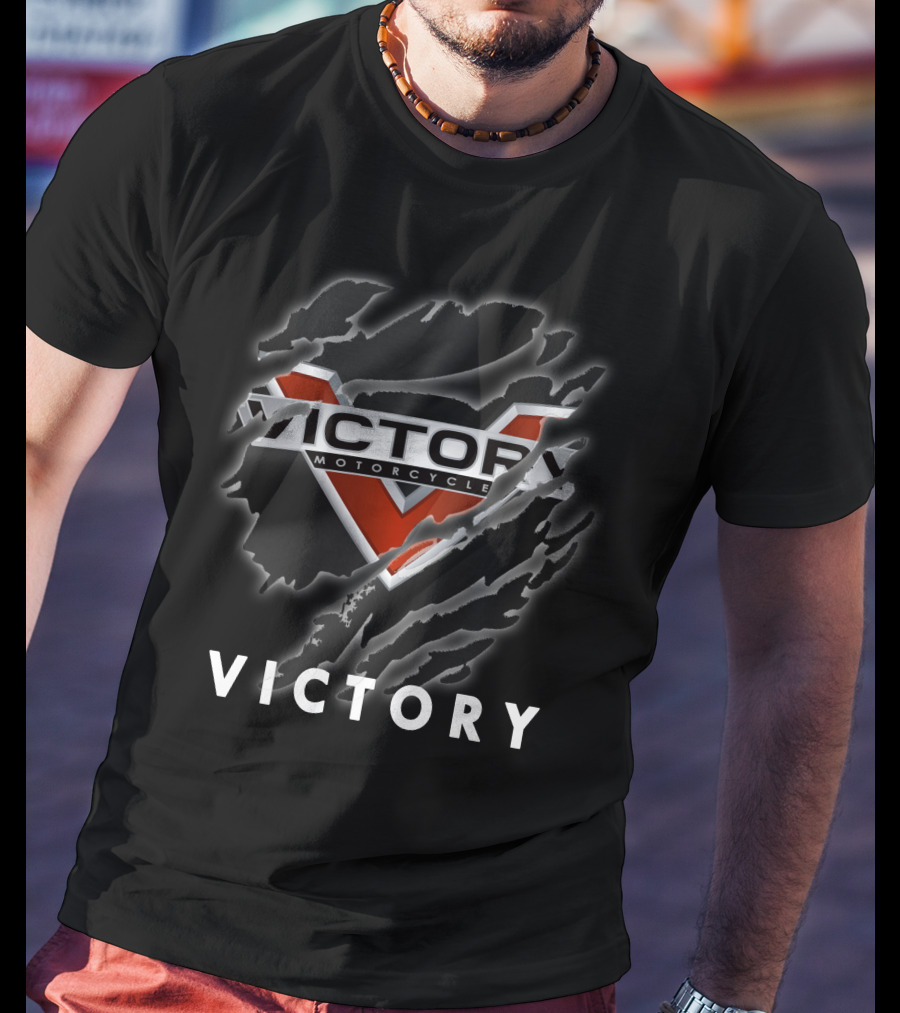 Victory Motorcycles Logo Claw Marks T-Shirt