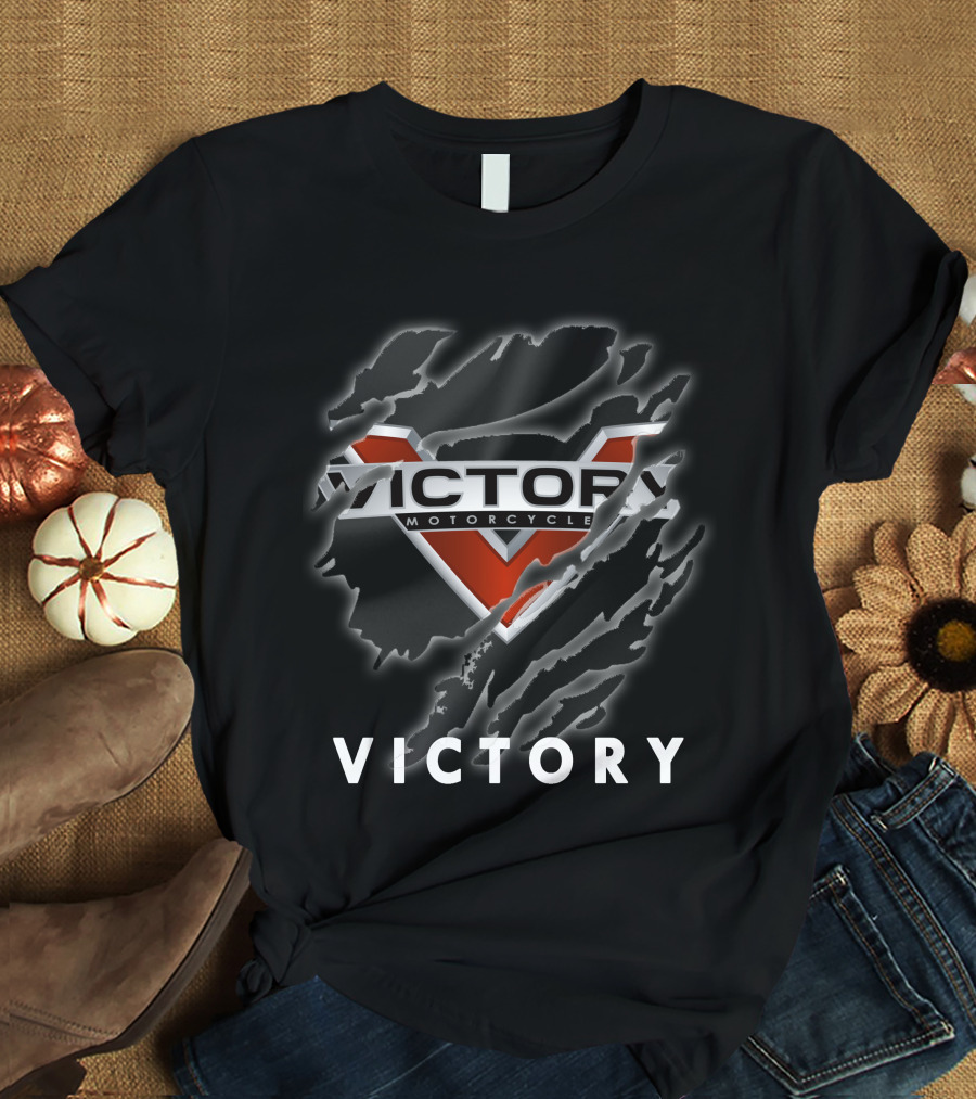 Victory Motorcycles Logo Claw Marks T-Shirt