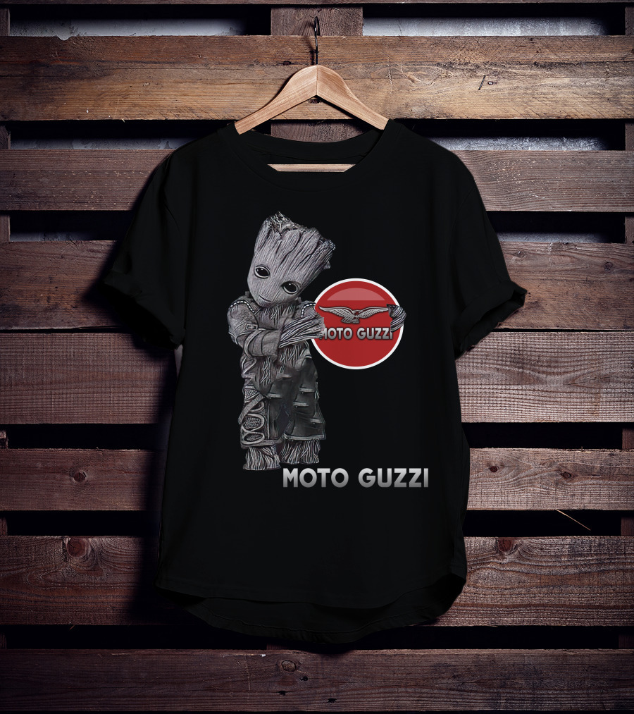 Moto Guzzi Groot Guardians Of The Galaxy Crossover T-Shirt