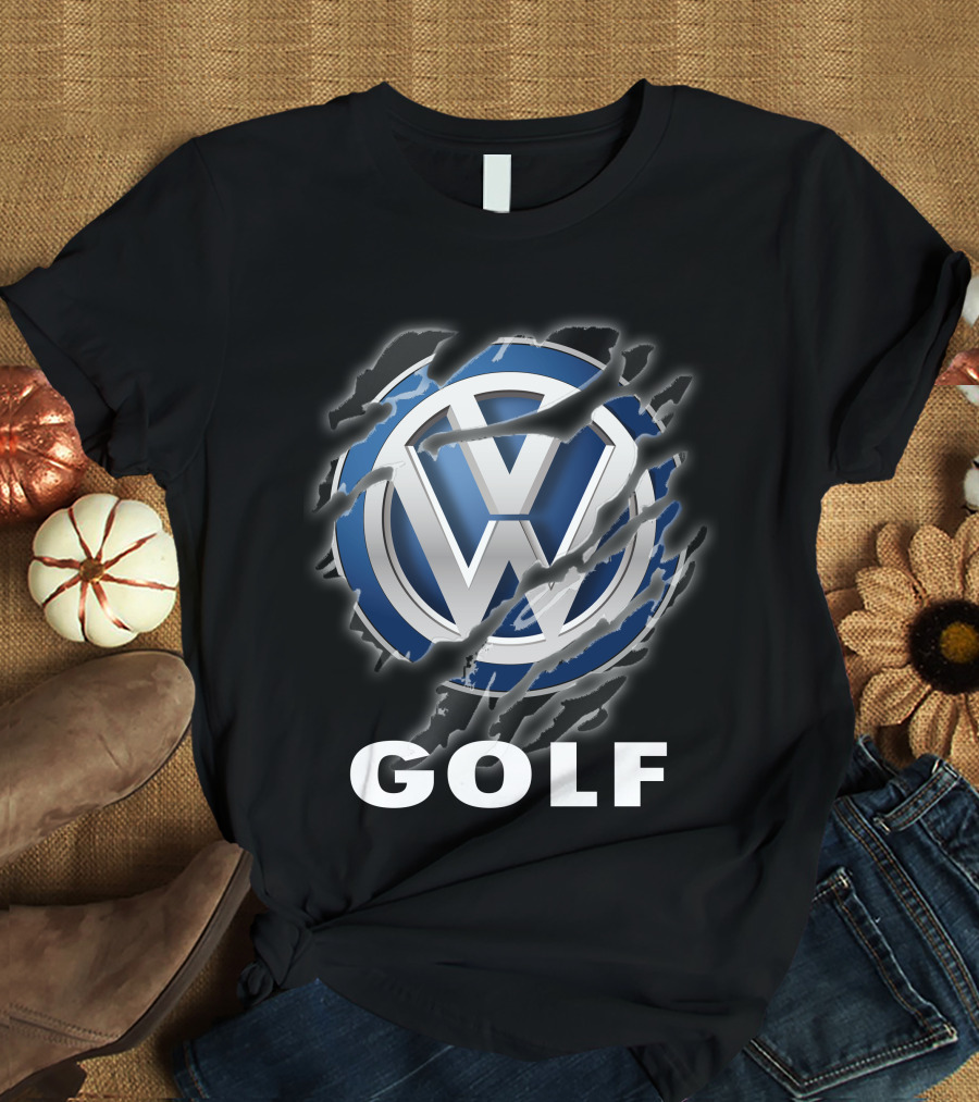 Volkswagen Golf Logo With Claw Marks T-Shirt