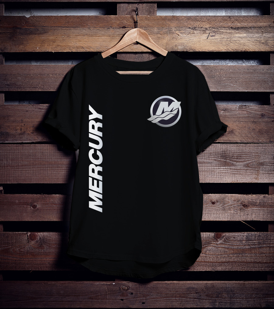 Mercury Marine 07 Logo With Stylized M And Waves T-Shirt