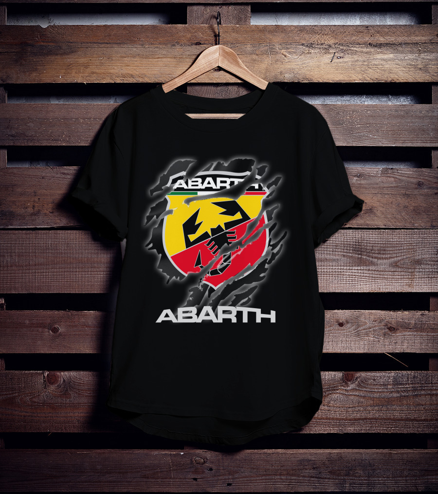 Abarth Logo Torn Claw Marks Racing T-Shirt