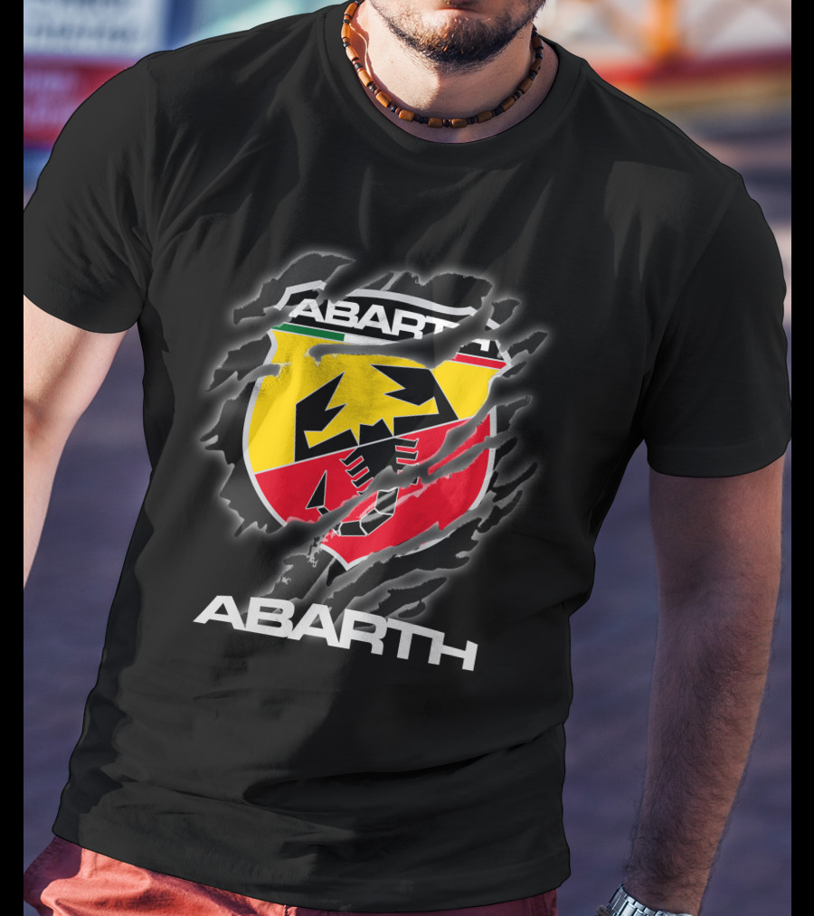 Abarth Logo Torn Claw Marks Racing T-Shirt