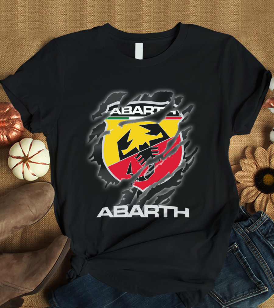 Abarth Logo Torn Claw Marks Racing T-Shirt