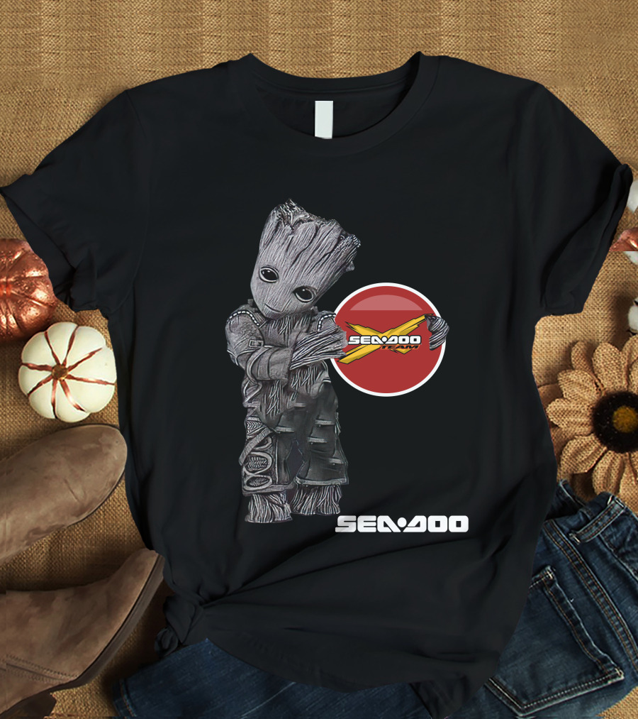 Seadoo 07 Guardians Of The Galaxy Character Holding Red X Symbol T-Shirt
