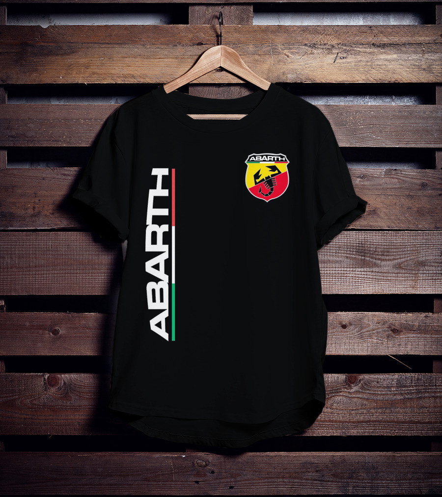 Abarth Logo With Italian Flag Colors And Scorpion T-Shirt