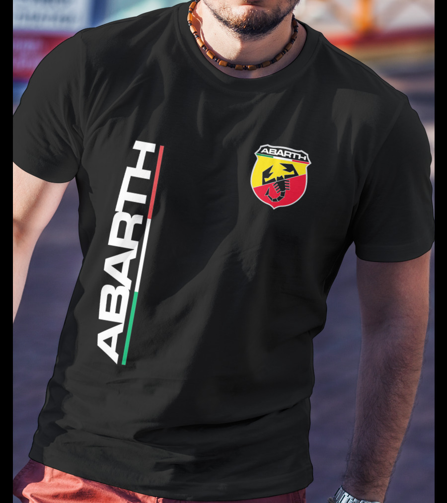 Abarth Logo With Italian Flag Colors And Scorpion T-Shirt