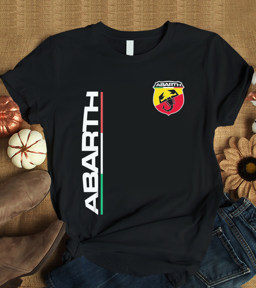 Abarth Logo With Italian Flag Colors And Scorpion T-Shirt