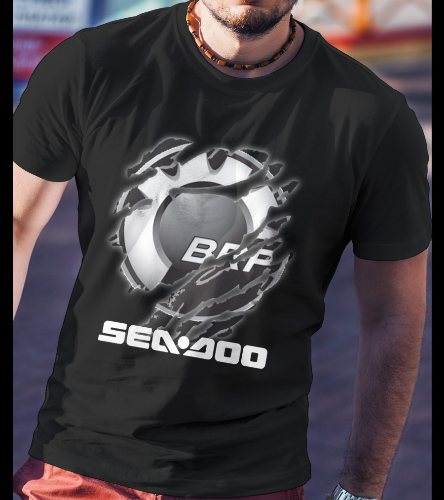 Brp Sea-Doo Logo Ripped Claw Marks T-Shirt
