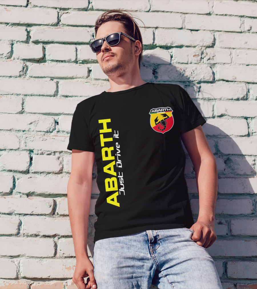 Abarth Just Drive It Scorpion Shield T-Shirt
