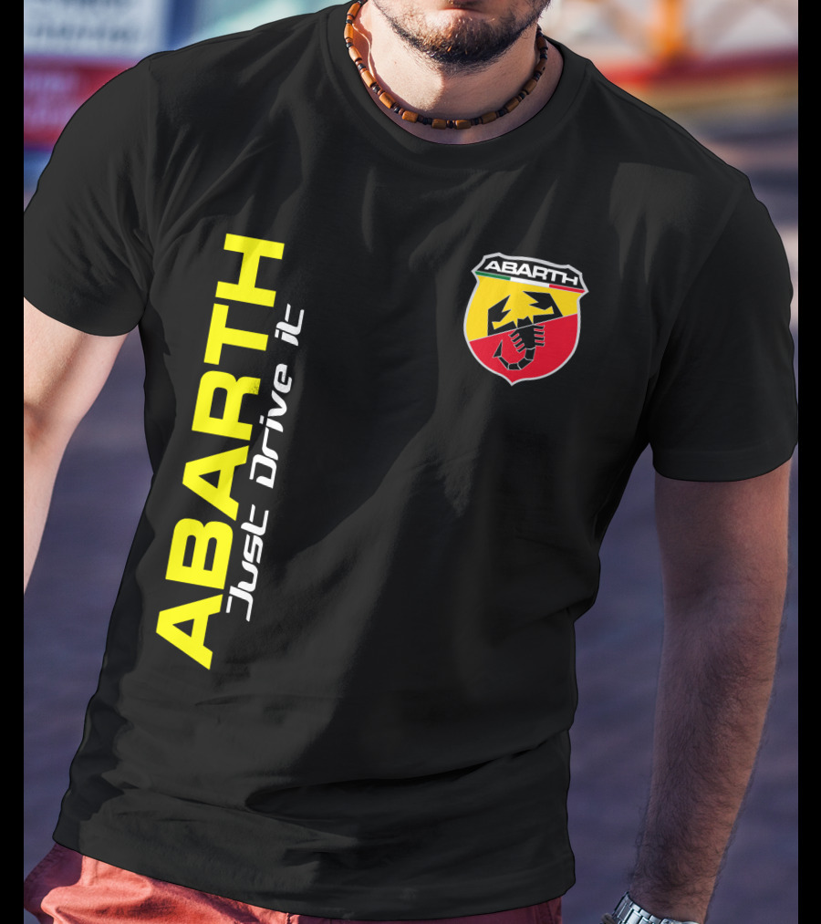 Abarth Just Drive It Scorpion Shield T-Shirt