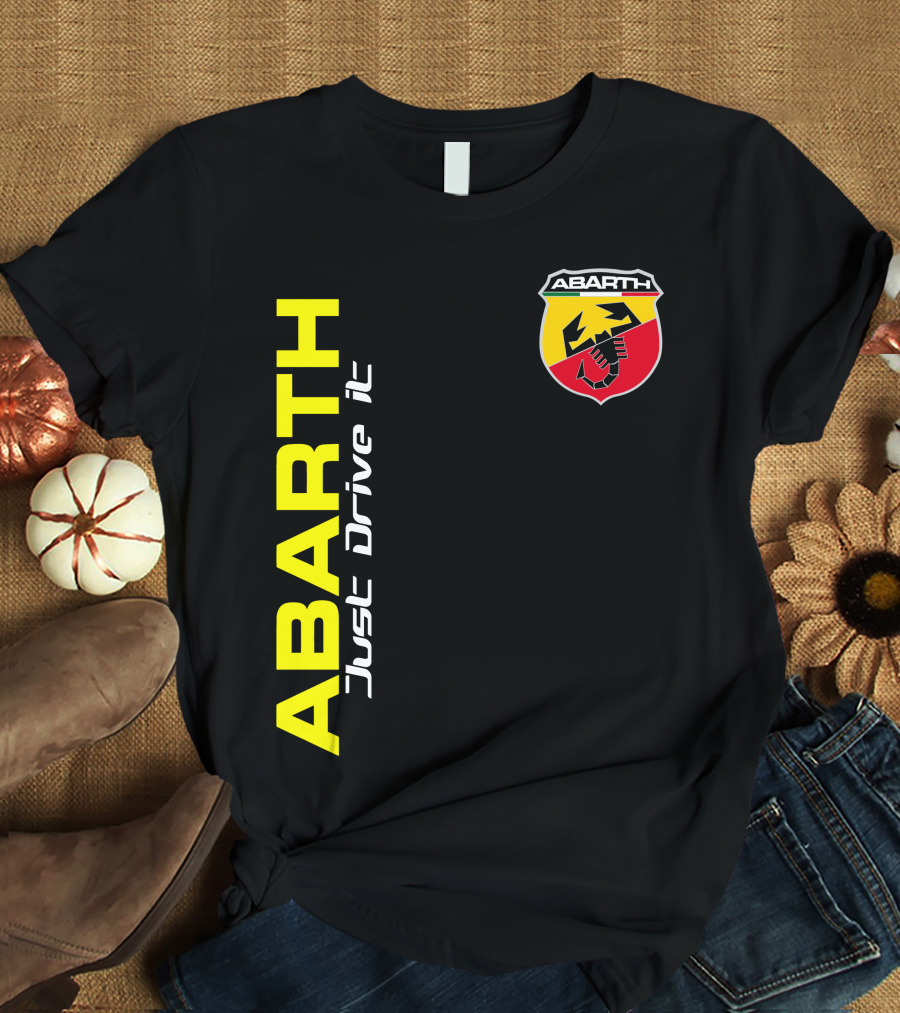 Abarth Just Drive It Scorpion Shield T-Shirt