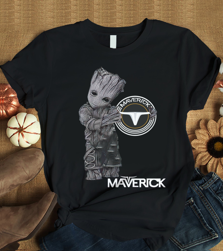 Maverick 06 Groot Character With Tesla-Inspired T-Shirt