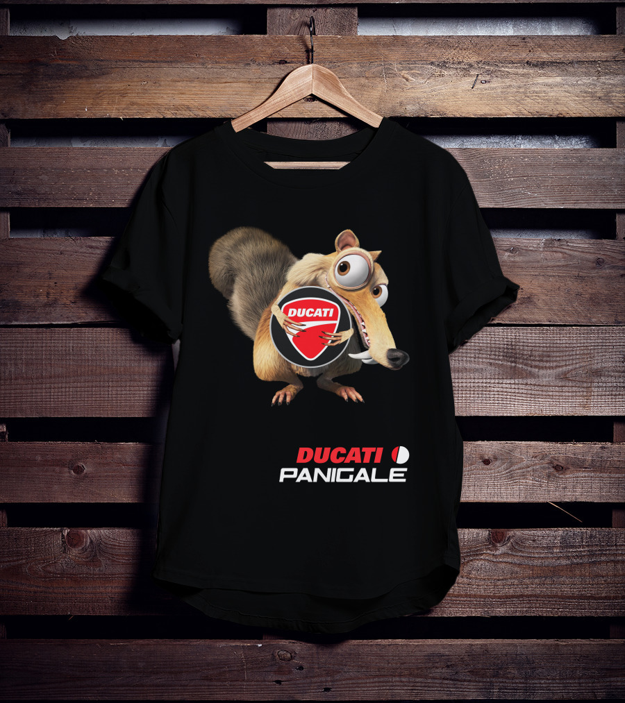 Ducati Panigale 04 With Animated Squirrel T-Shirt