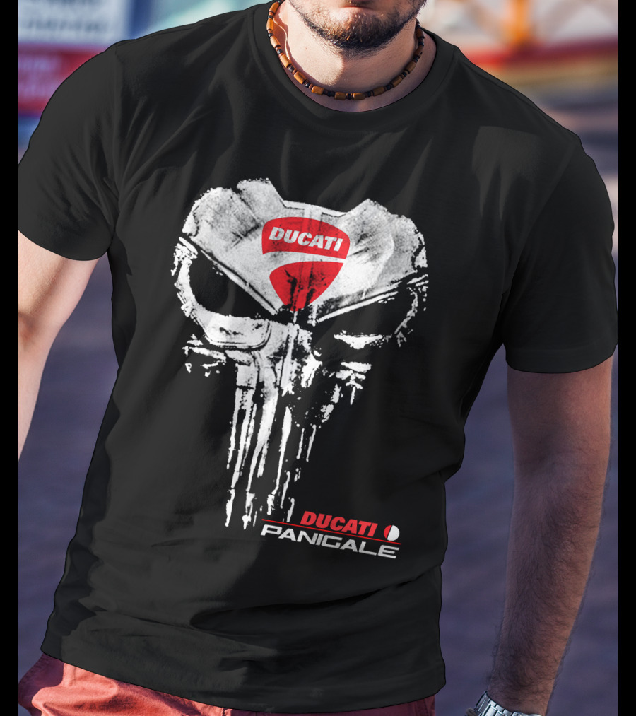 Ducati Panigale Skull Design Ducati T-Shirt
